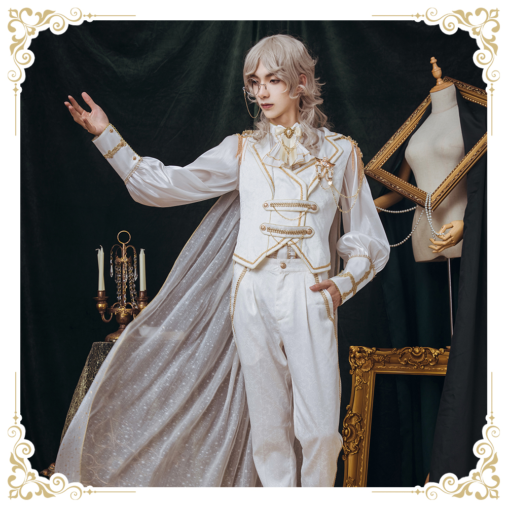 南鹿鸣sika原创正版花嫁男基佬装lolita洋装洛丽塔情侣套装小物