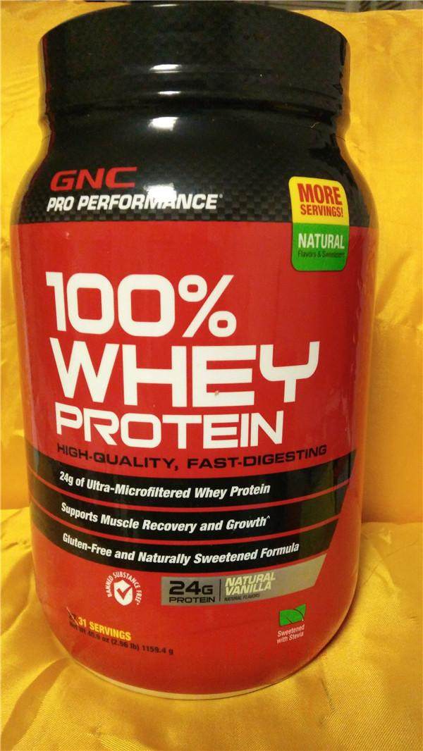 (包邮)美国gnc健安喜乳清蛋白粉whey protein 2磅/1磅