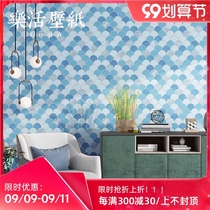 Nordic geometric figure fish scale Mosaic wallpaper bedroom living room background wallpaper modern minimalist non-woven fabric