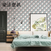 Nordic geometric Honeycomb Lattice wallpaper modern simple light luxury living room bedroom background wall wallpaper theme room
