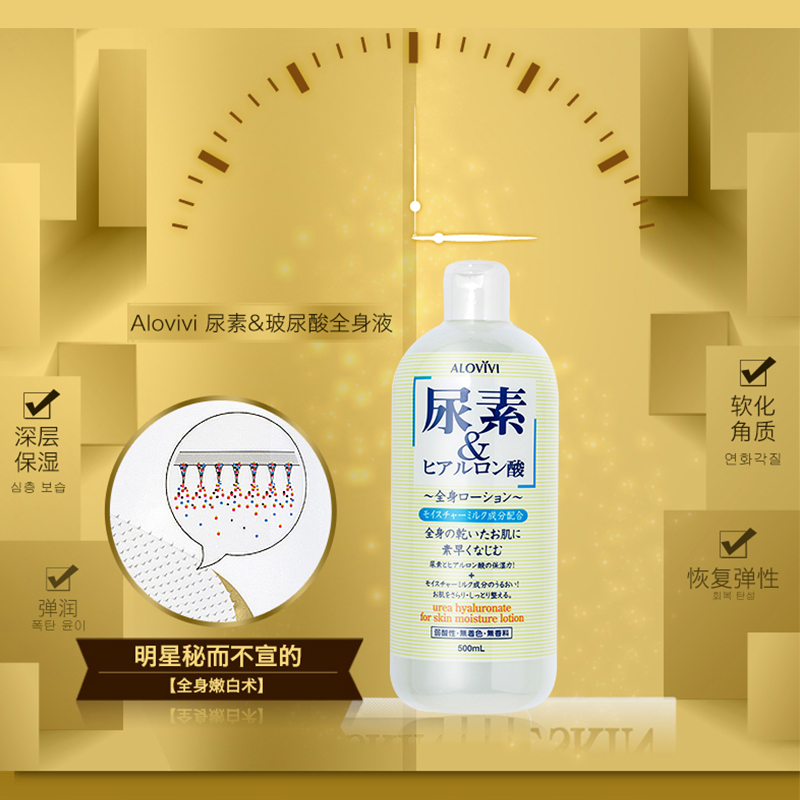 [丽人丽妆]日本Alovivi尿素面部护理化妆水500ml/瓶Q弹细腻有光泽-tmall.hk天猫国际产品展示图3