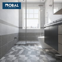 Nordic tile kitchen bathroom all porcelain antique floor tile modern simple toilet bathroom background wall floor tiles