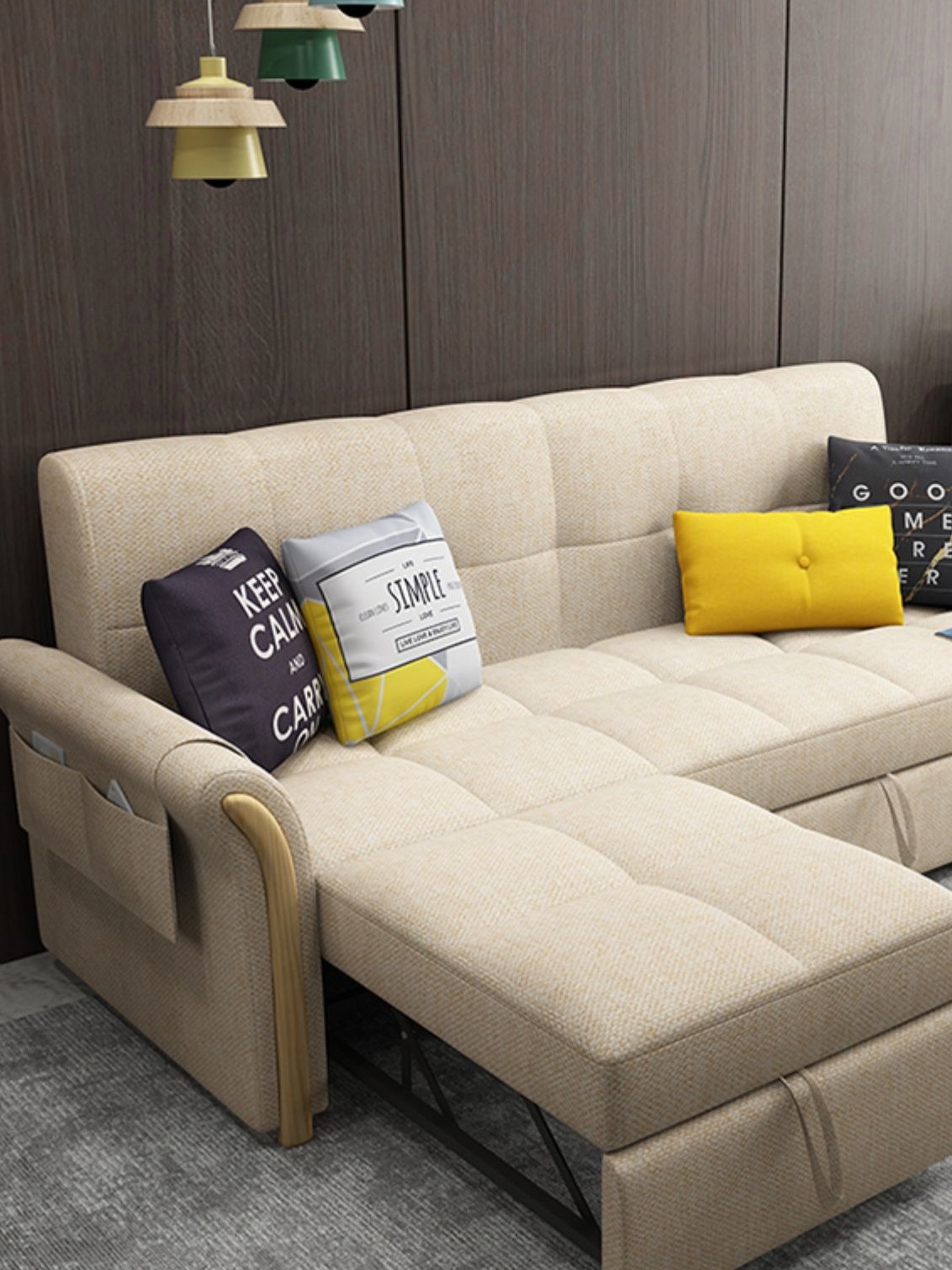 辰贺新款小户型两用可折叠多功能沙发床