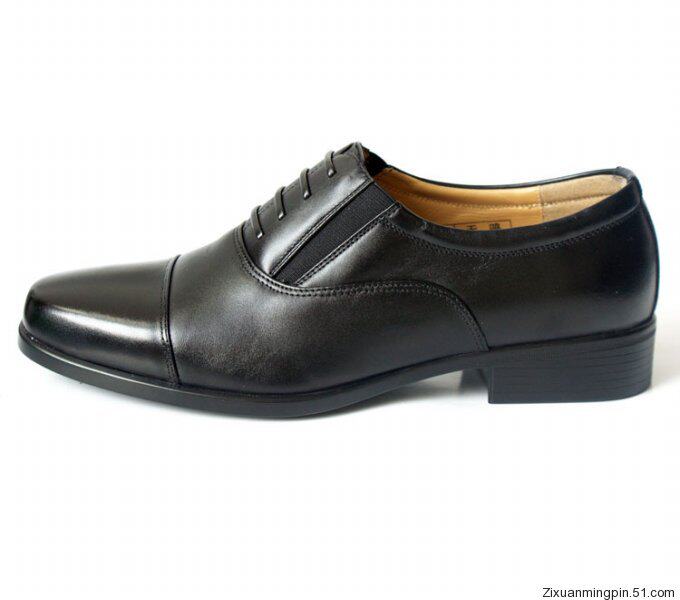 正品07b校尉常服三接头皮鞋3514士官军鞋头层真牛皮正装男式单鞋