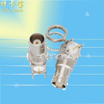 All copper BNC-KWE 29 5MM female 50 ohm impedance BNC seat BNC socket bent foot 90 degrees