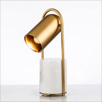 Nordic simple marble table lamp creative metal lampshade bedroom bedside lamp designer living room hotel lamp