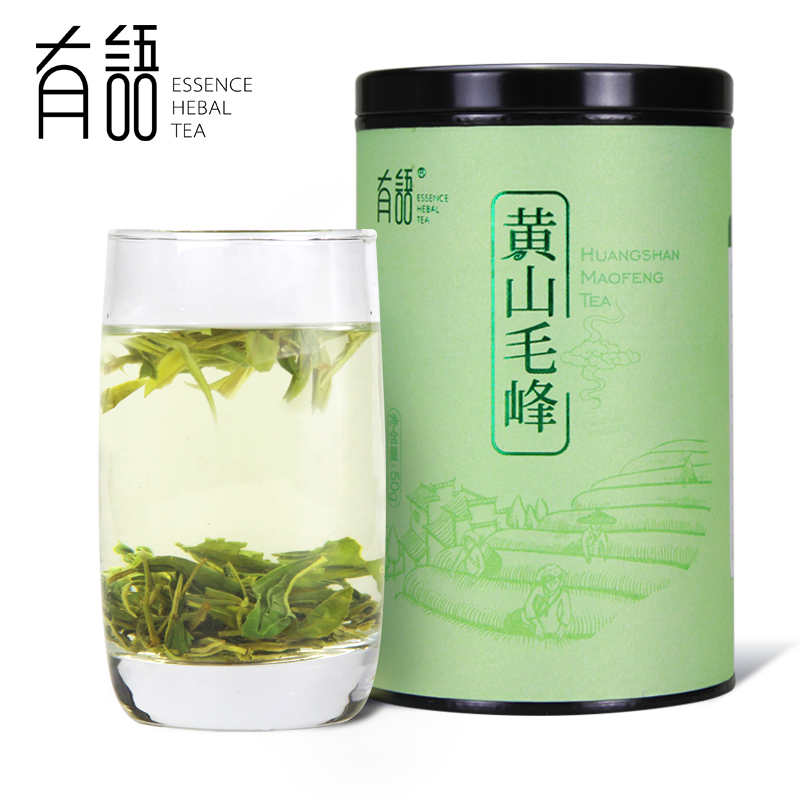 有语春茶黄山毛峰雨前绿茶茶叶1875富溪茶叶绿茶原产地50g听装