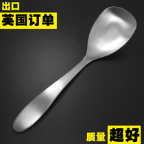 American Single 304 Stainless Steel Big Male Spoon Thickened Long Handled Soup Dipper Spoon Home Adult Spoon
