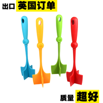 UK ZING treatment warehouse stock large translucent silicone spatula cream spatula butter chocolate jam