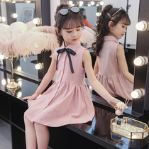 Girls' dress summer 2022 new 6 children's clothes 5 middle size children's vest superskirt princess dress 9-13 years old