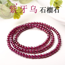Crystal stalls purple tooth garnet bracelet womens jewelry crystal bracelet multi-circle ethnic gift accessories