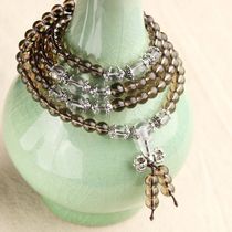 Crystal stalls new accessories artificial tea crystal bracelet womens trend smoke crystal handstring beads Joker jewelry