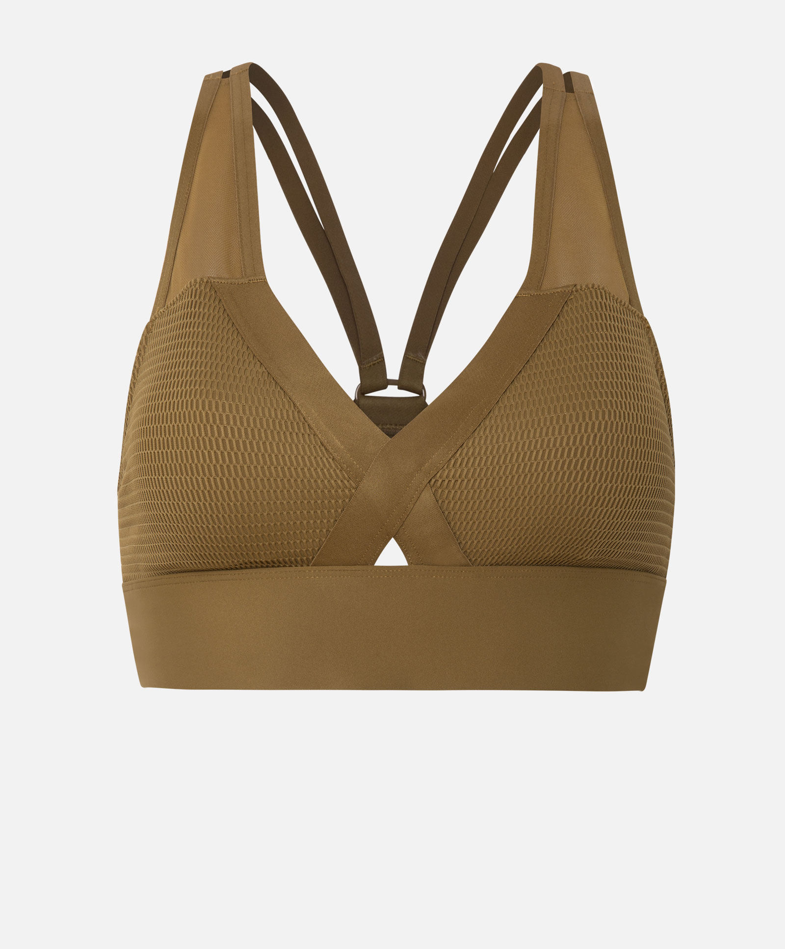 oysho 中度支撑无钢圈全罩杯背心式运动文胸内衣 32971010713