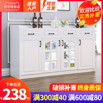 Side cabinet modern simple tea cabinet cabinet living room wall kitchen cabinet Cabinet Cabinet wine cabinet