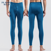 Palanto warm pants men plus velvet autumn and winter tight leggings thin cotton pants glossy suede pants warm underwear