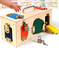 Toddlers 1 - 2 - 3 years old baby early teaching children puzzle unlocking toy teaching tool Montes