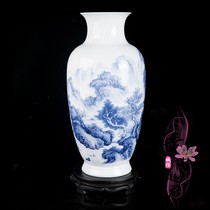 Jingdezhen ceramics hand-painted vase arrangement Chinese style home living room TV cabinet decorative handicraft ornaments