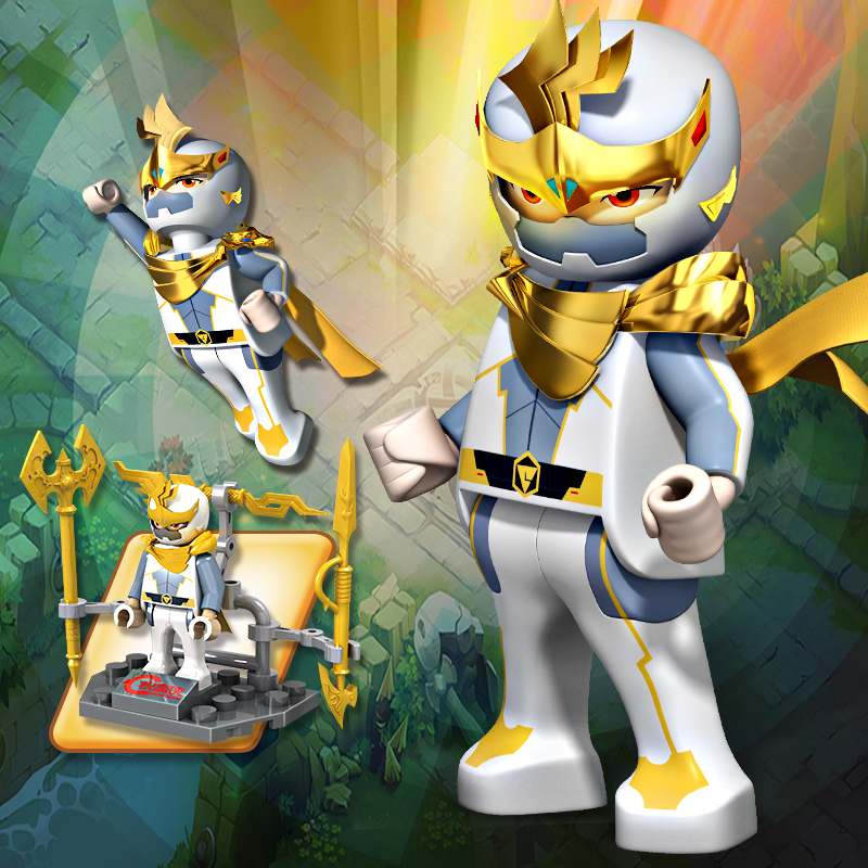 cogo积高积高积高侠与阿里巴巴公仔玩具积木