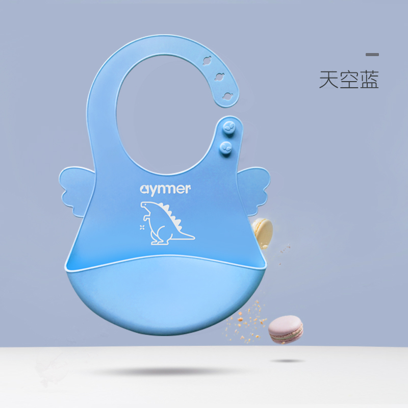 baby eating bib silicone baby stereo waterproof eating bib eating rice poet baby eating bib rice poet