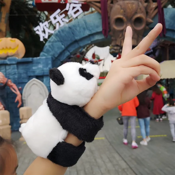 Sichuan cute wrist bracelet panda puppet hand puppet hand ring puppet plush toy hand arm doll
Sichuan cute wrist bracelet panda puppet hand puppet hand ring puppet plush toy hand arm doll