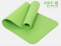 Family thickened and widened simple fitness mat extended exercise yoga mat non-slip wear-resistant sit-ups yoga Green