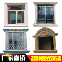 European-style cement component villa mold window cover window edge line mold Plastic model Roman column house decoration