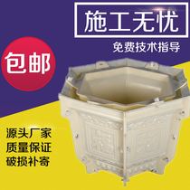 New product mold Cement flower pot Hexagonal European small large flower plate bonsai model concrete plastic Rome