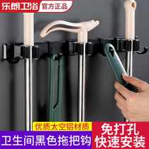 Mop hook pylons Free hole wall hanging toilet Broom mop clip Storage artifact Strong sticky hook Viscose