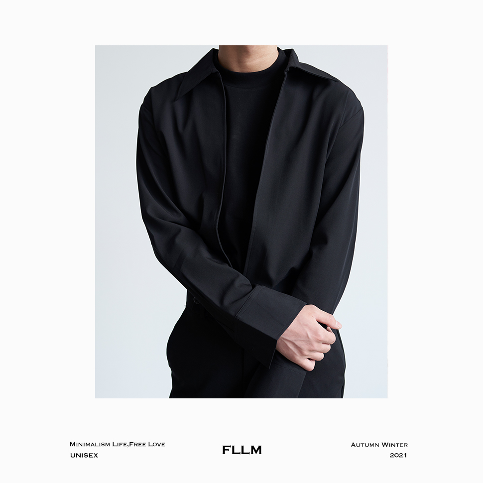 FLLM 小众时髦深V领长袖衬衫 拒绝平庸 让人一眼着迷