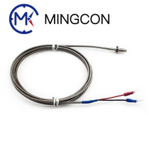 New screw thermocouple M6M8 temperature sensor KEJPT100 type injection molding dispensing temperature sensing line armored customization