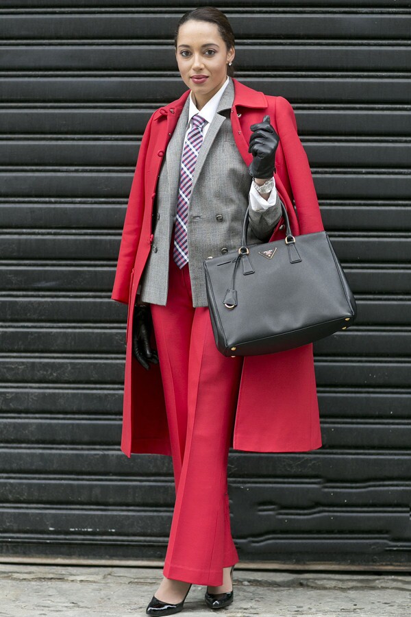 型女搭,女绅士用西装潮爆街头