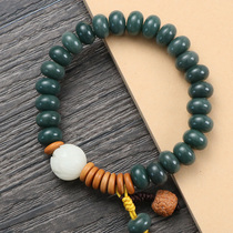 Bodhi hand string male and female lovers Bodhi green olive core hand carved heart to the Buddha Bodhi root customization