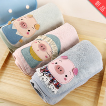 Cartoon towel embroidered with satin embroidered in Korean version of male and female beauty salon nursery towel