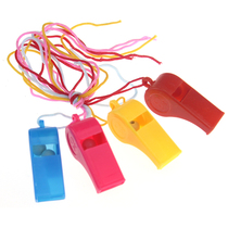 Plastic whistles childrens toys gifts refueling whistles referee whistles fans lanyard sports games whistles