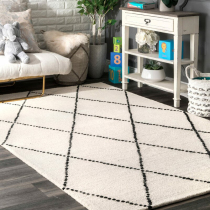 Moroccan National Carpet Style modern simple lines bedroom living room bedside Nordic literary floor mat machine washable