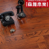 Pure solid wood flooring 18mm Diamond teak herringboard solid wood flooring factory direct log natural wood flooring