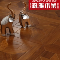 Teak parquet multi-layer solid wood composite floor factory direct geothermal floor heating wood floor