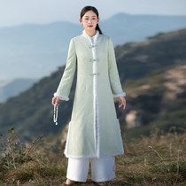 Winter clothes Chinese-style thickened cotton clothes cotton clothes female Chinese style Chinese style Han clothes Tangclothing jacket Zen Serie tea suit Improved qipao blouses