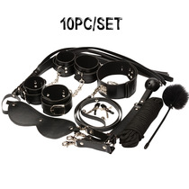Spice SM Dozen Sets of Whip Handcuffs Feet Cuff neckline Bundled Rope Blindfold Ball-Restraint Kit