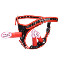 LES Lara triple head wearing masculine penis pants self-turbation anal bolt rear court female female hominin pants conditioning underpants