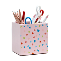 Childrens room pen holder love cartoon student creative gift wooden girl decoration storage storage storage pen small ornaments