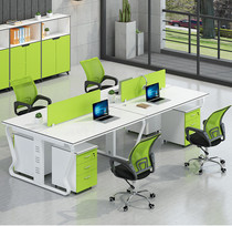 Office staff desk simple modern 4 - person station table 6 - person screen card computer tables and chairs combination promotion