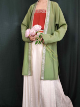 Green Lotus Parish Hot Silver Long Cardigan Short Sweatshirt and Tailored Hanfu