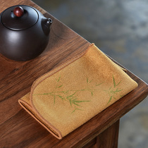 Creative square thick absorbent Bowl towel rag tea table accessories Chinese retro kung fu tea ceremony accessories tea towel