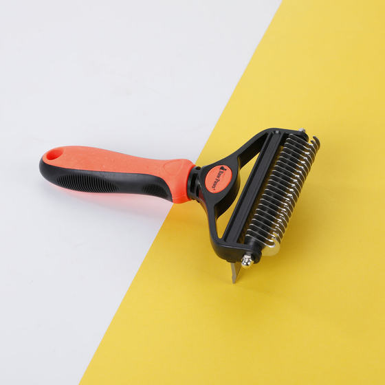 Pet knot comb pet grooming supplies cat and dog knot remove floss hair cleaner stainless steel double-sided cleaning comb
Pet knot comb pet grooming supplies cat and dog knot remove floss hair cleaner stainless steel double-sided cleaning comb