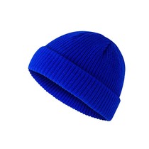 Klein Blue Net Red Smog Blue Wool Hat Fall Winter Couple Warm Fashion Tide Knitted Hat Solid Color Classic