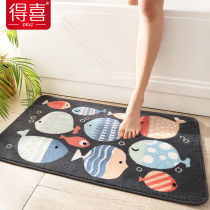 Float-absorbing house with bathroom foot padding toilet enter the carpet door padding anti-skid cushion bathroom cushion