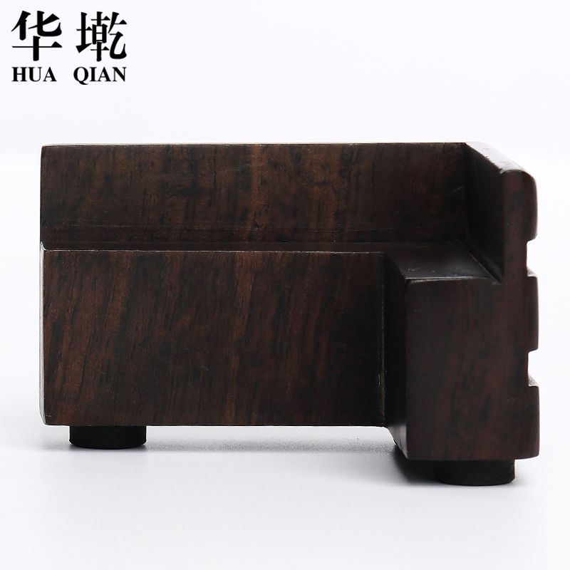 China Qian kung fu tea tray accessories MATS tap ebony wood bracket stone tea tea tea sea base