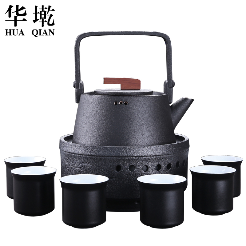 China Qian black pottery TuHu kettle boiling kettle ceramic electric TaoLu teapot tea teapot tea taking