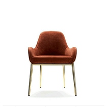 Light luxury Nordic stainless steel dining chair Modern simple cafe Hotel club reception chair Designer sales office chair